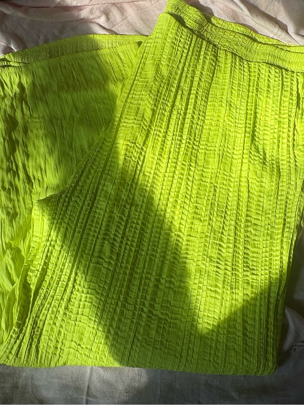 G by Giuliana Vibrant Neon Yellow/Green Dress Pants, Size 3X